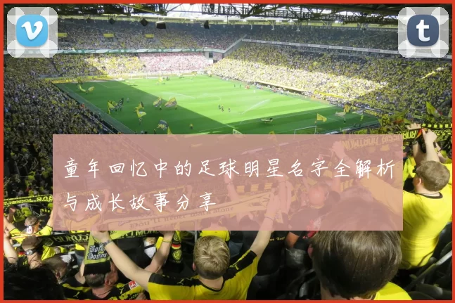 童年回忆中的足球明星名字全解析与成长故事分享